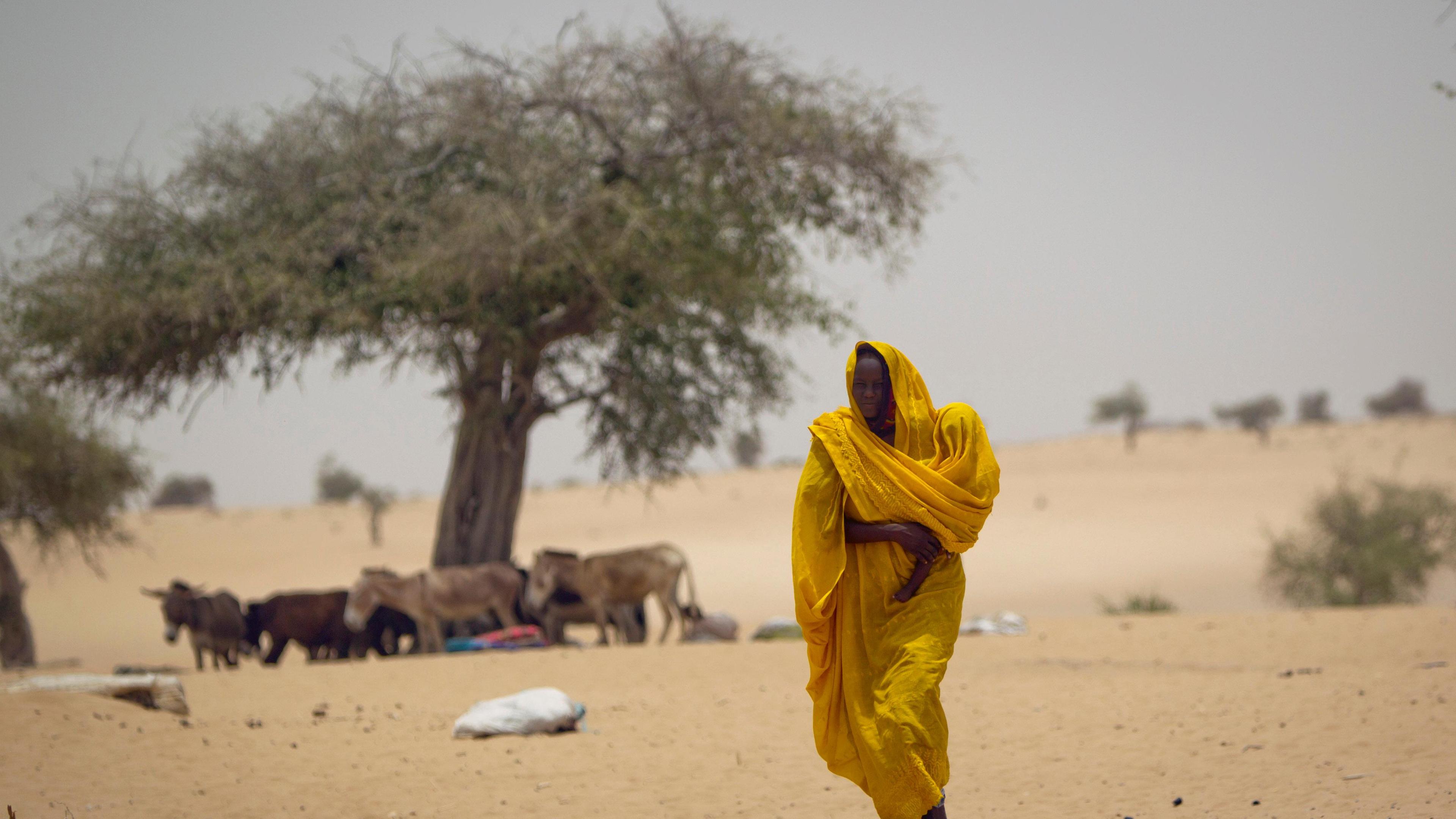 Eine Frau im Tschad