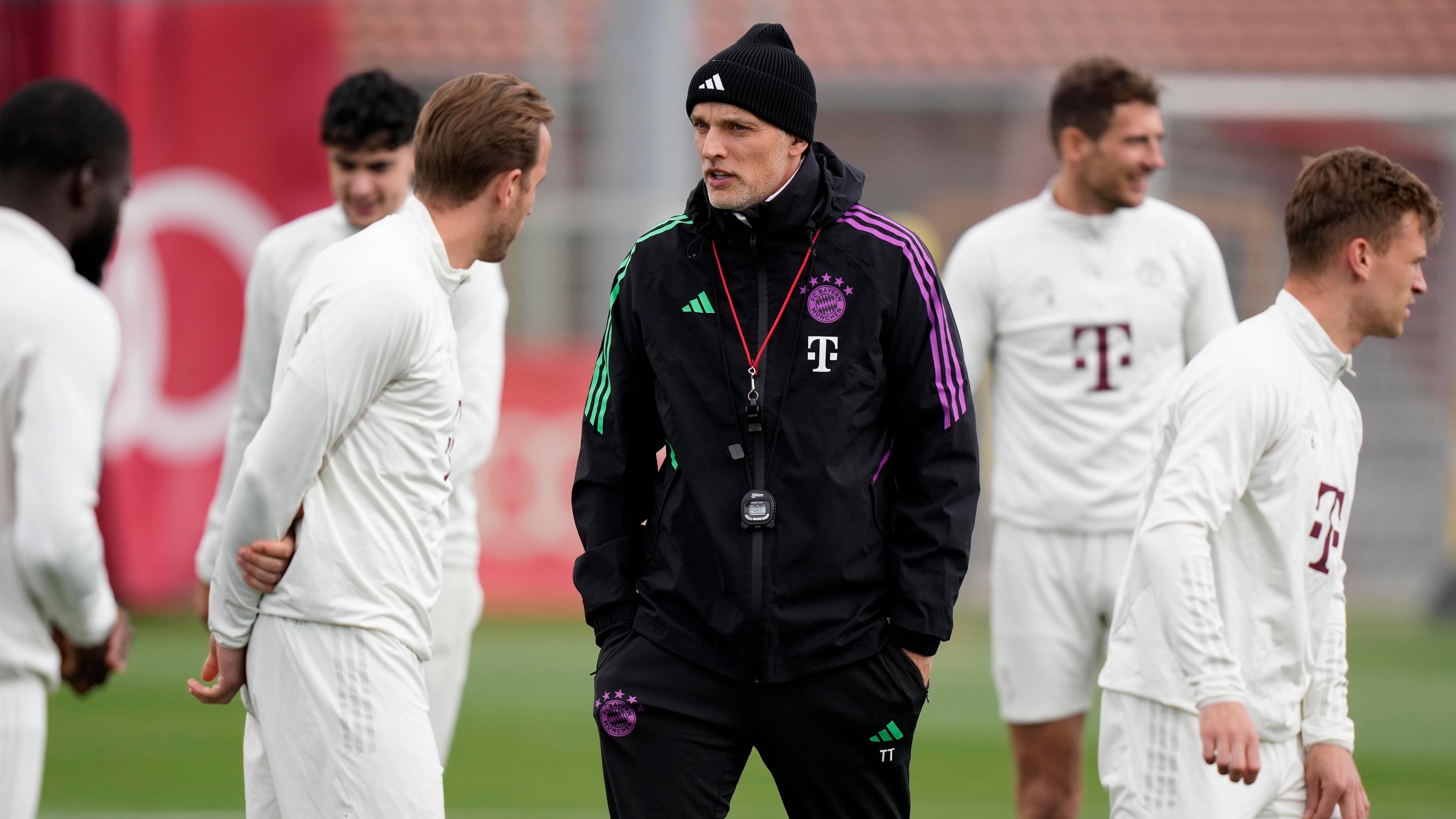Thomas Tuchel beim Bayern-Training
