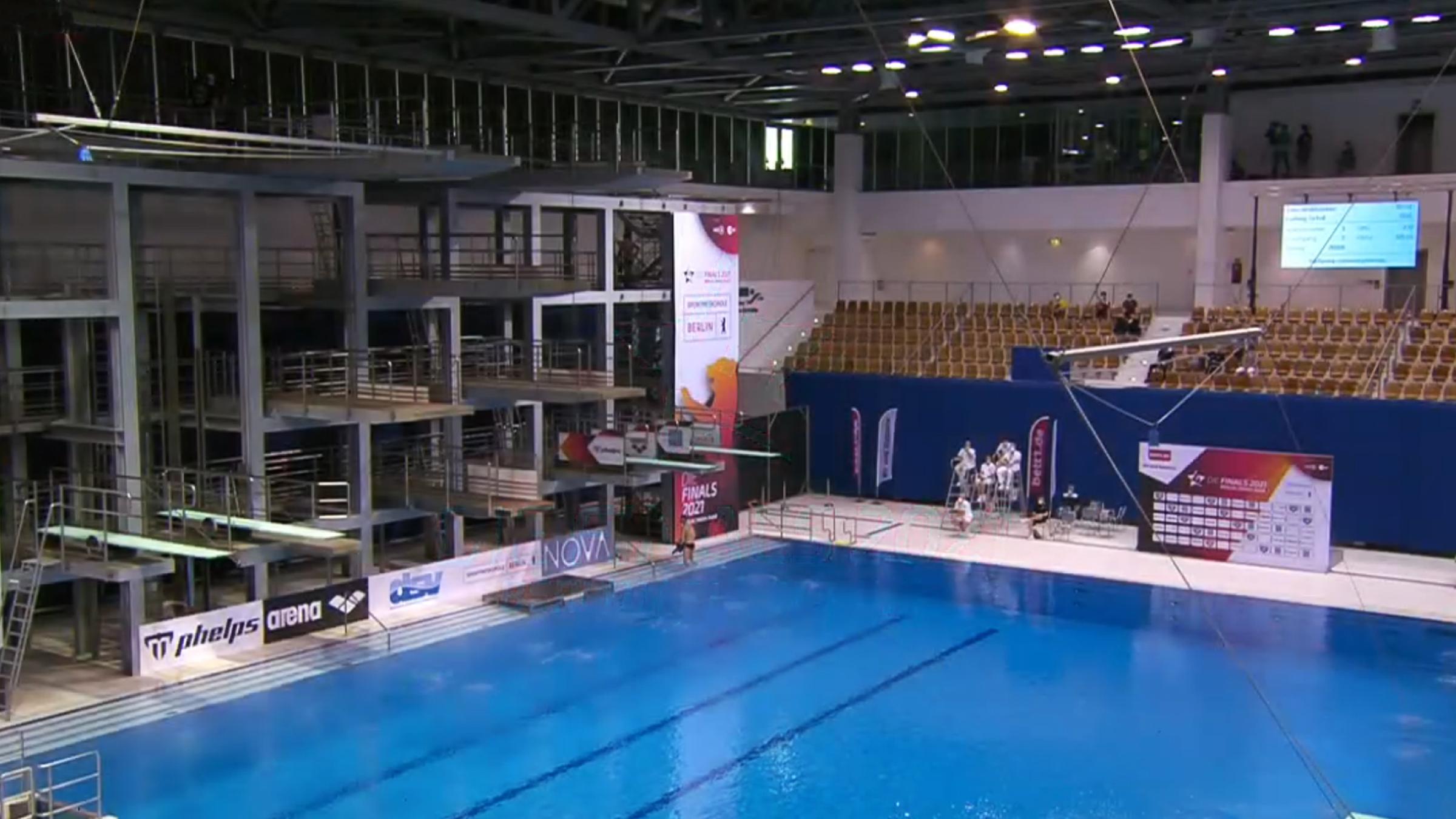 Die Entscheidung im Synchron-Springen vom Turm bei den Männern