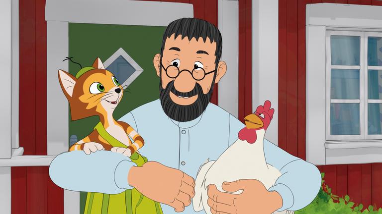 Findus hat vor Sorgen keinen Hunger mehr: Er hat noch kein Geschenk für Pettersson, der am nächsten Tag Geburtstag hat. Schlimmer noch: Er hat nicht mal eine Idee! 