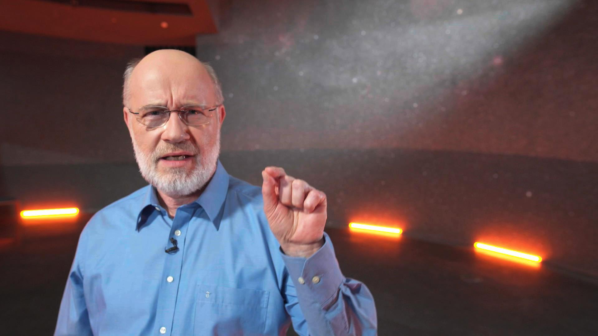 Harald Lesch bei der Aufzeichung in der Supernova