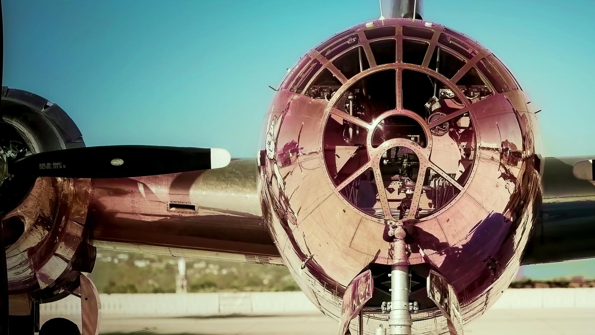 Augnahme einer B-29 Superfortress von vorne