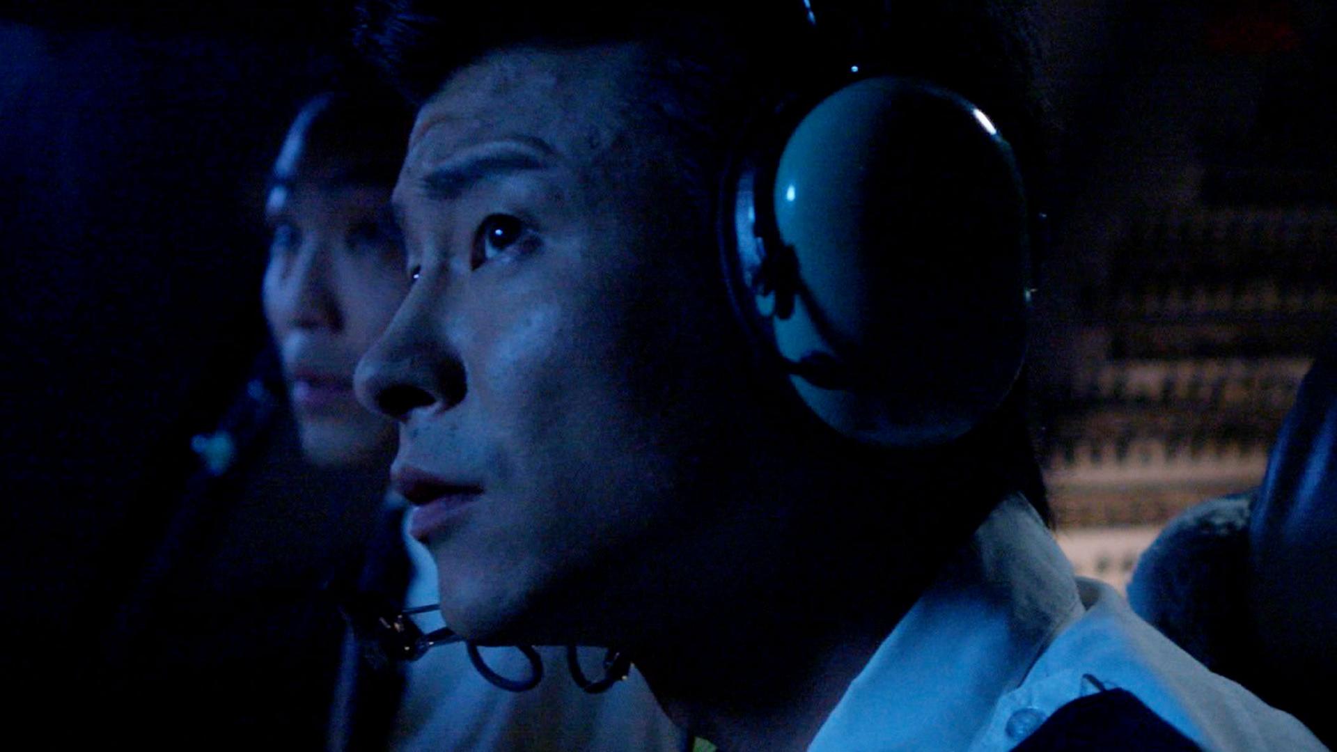 "UFOs Declassified - Die Geheimakten: Verfolgungsjagd am Himmel": Nachgestellte Szene: Piloten im Cockpit.