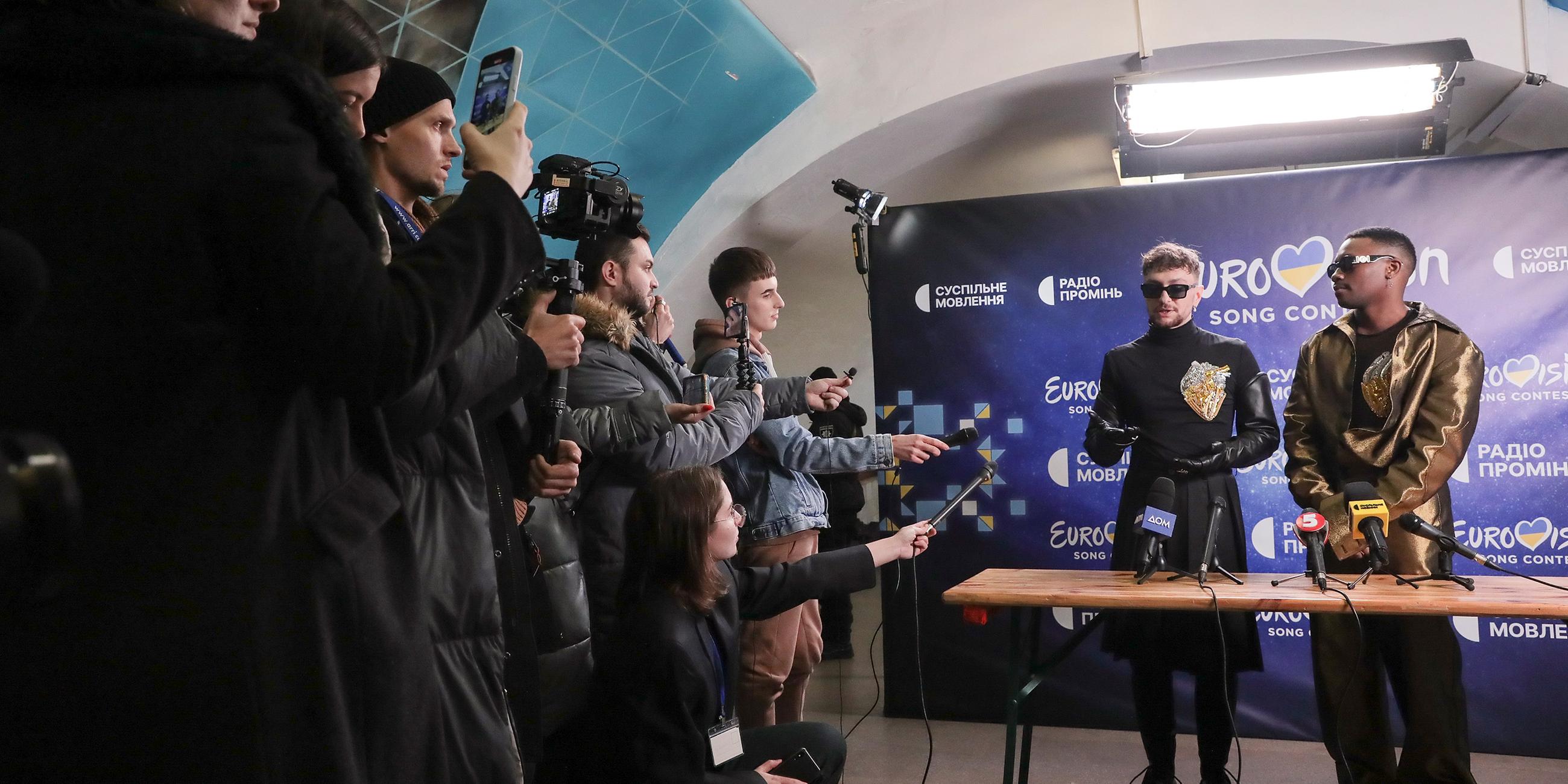 Tvorchi sind Sieger des ukrainischen Vorentscheids für die Eurovision 2022 abgehalten in der Kiewer U-Bahn