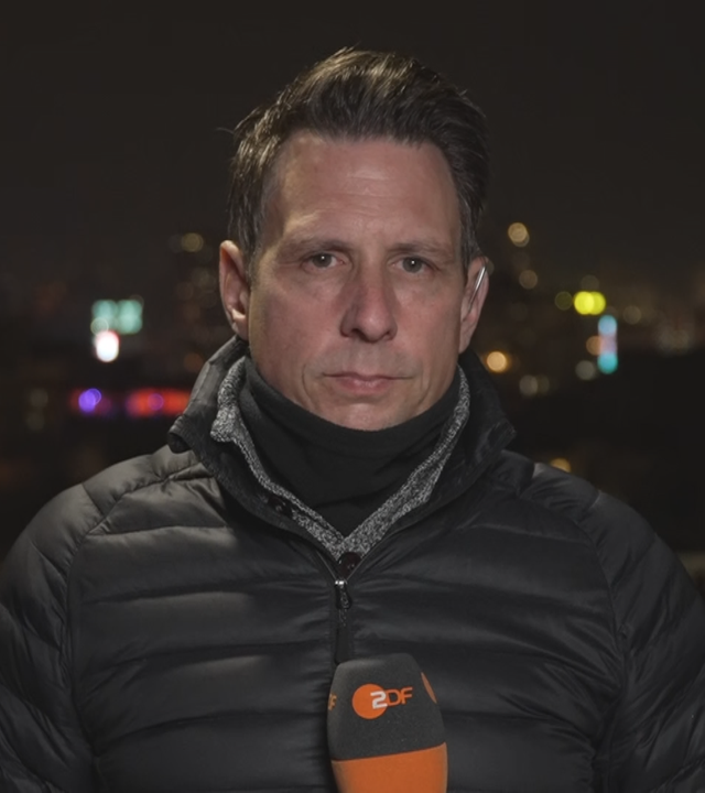 ZDF-Korrespondent Timm Kröger live zugeschaltet aus der Ukraine