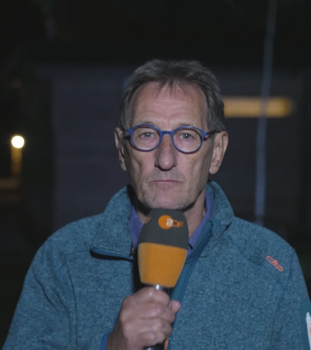 ZDF-Reporter Luc Walpot bei ZDFheute live.