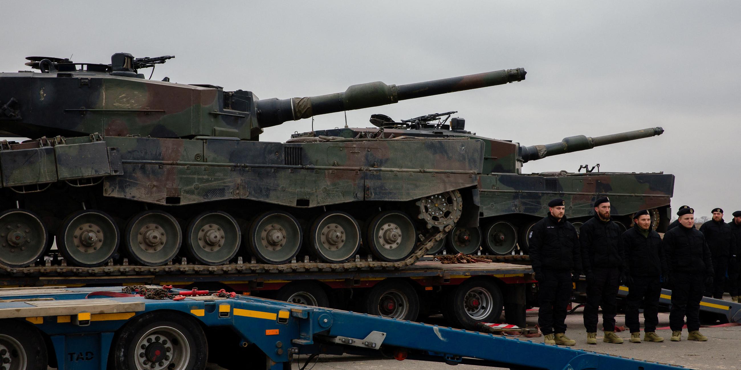 Polnische Leopard-Panzer werden an die Ukraine übergeben