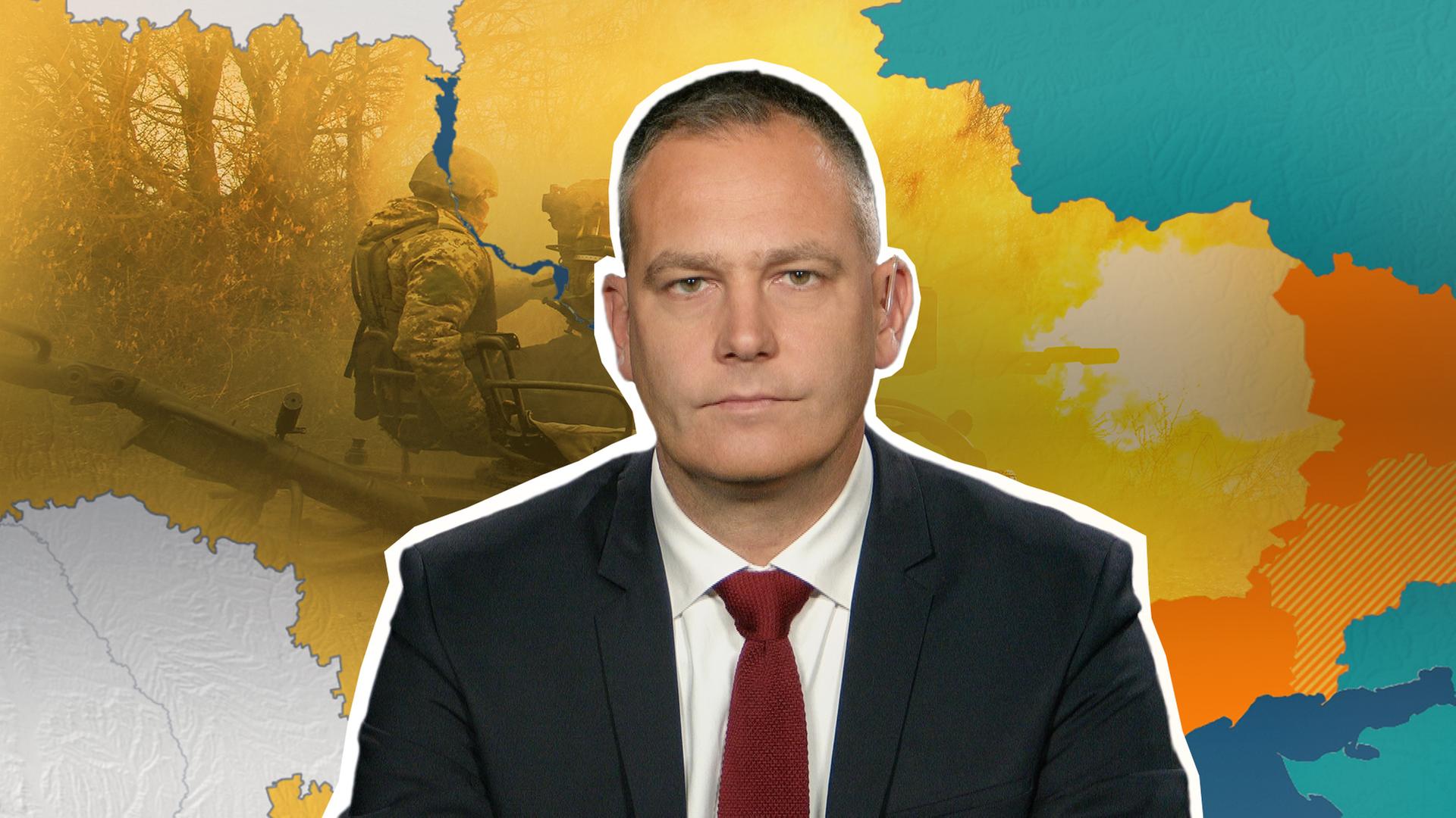 Militärexperte Grustav Gressel vor Ukraine Karte
