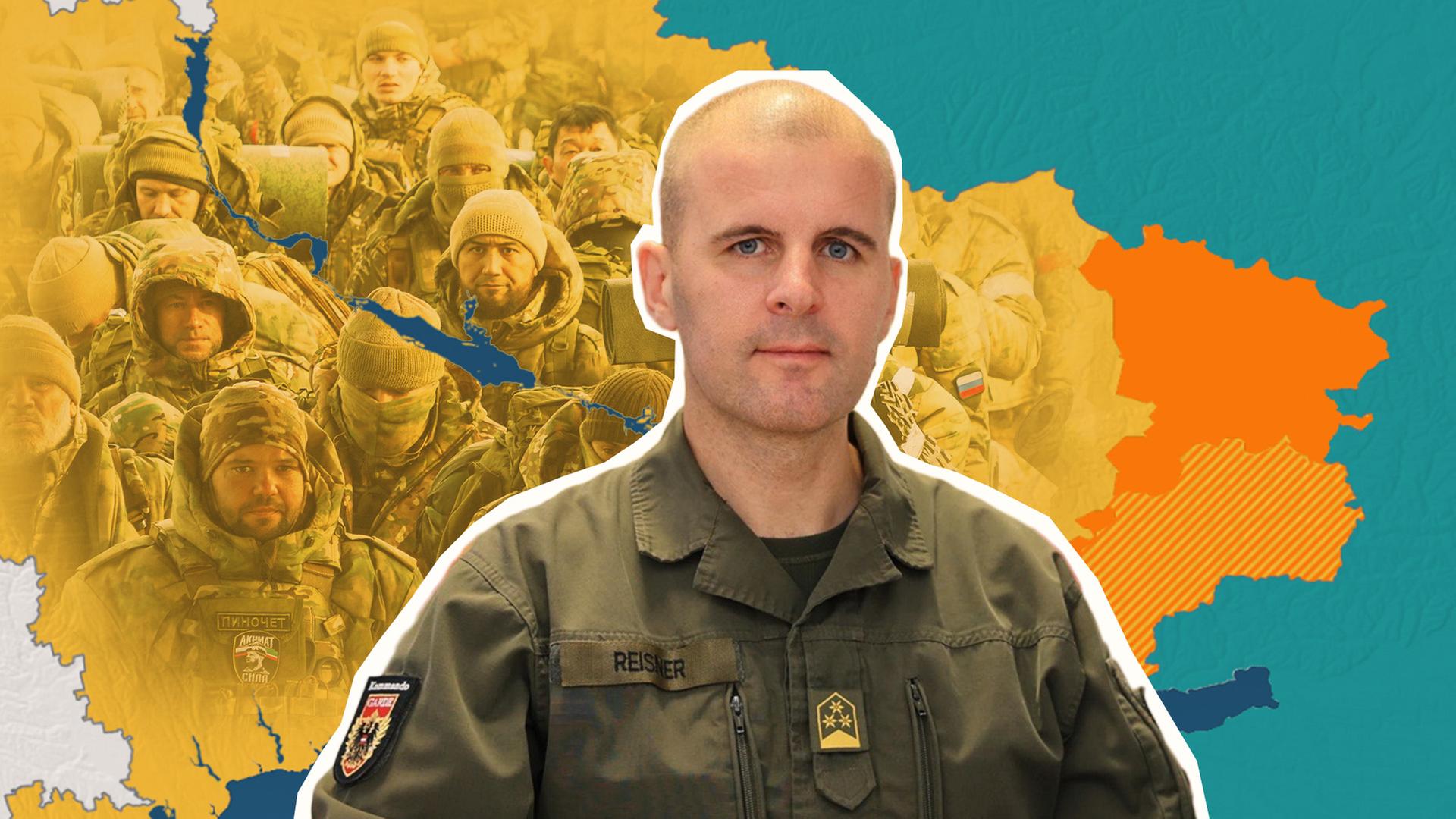 Oberst Reisner vor Ukraine Karte