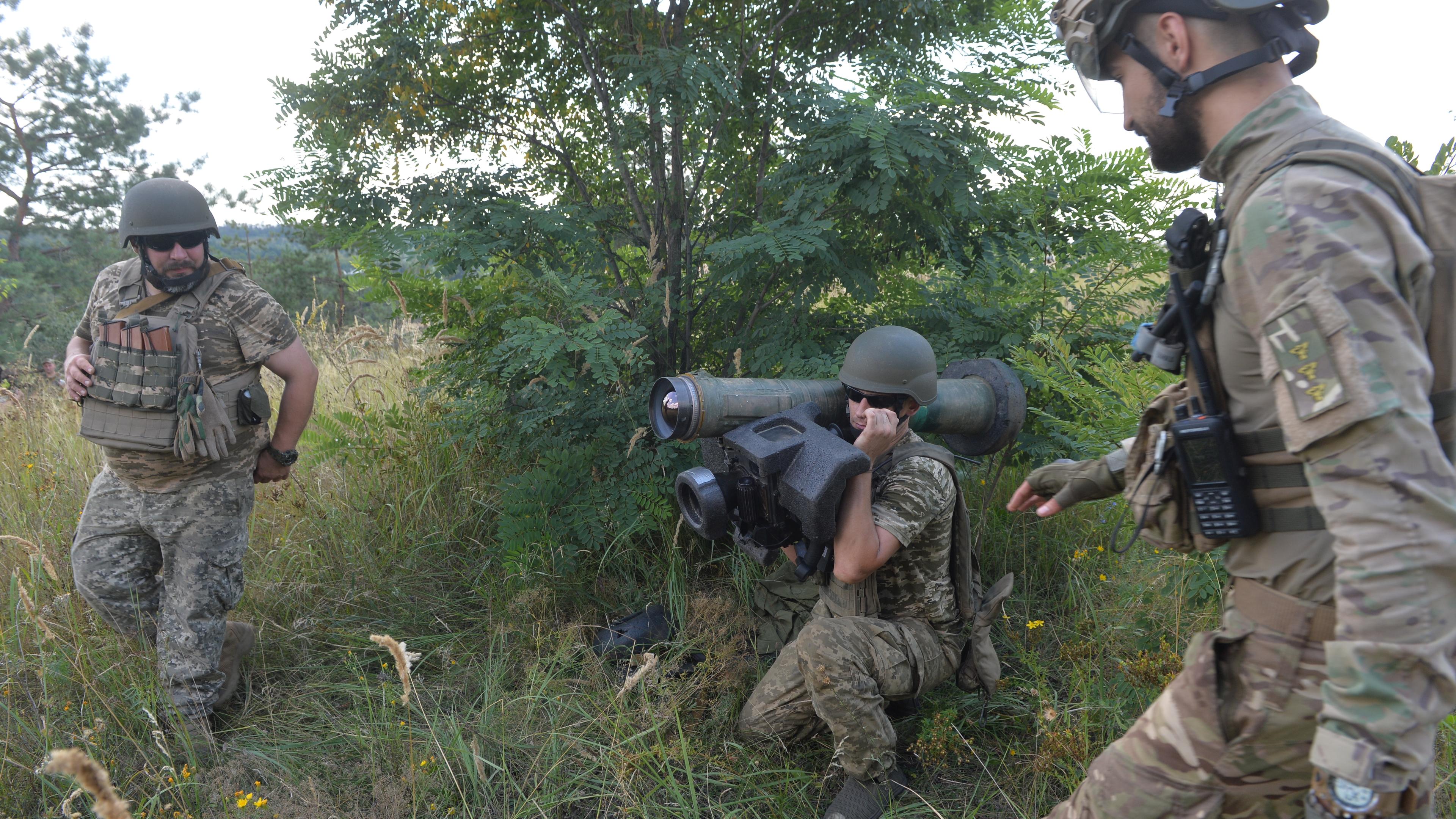 Ukrainische Soldaten bei der Ausbildung (Archivbild)