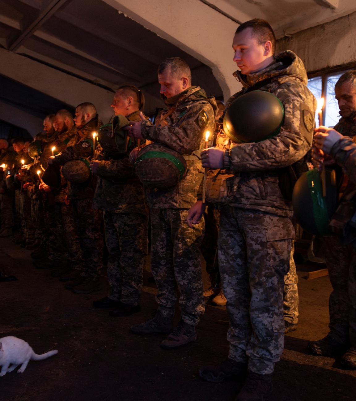Soldaten mit Kerzen