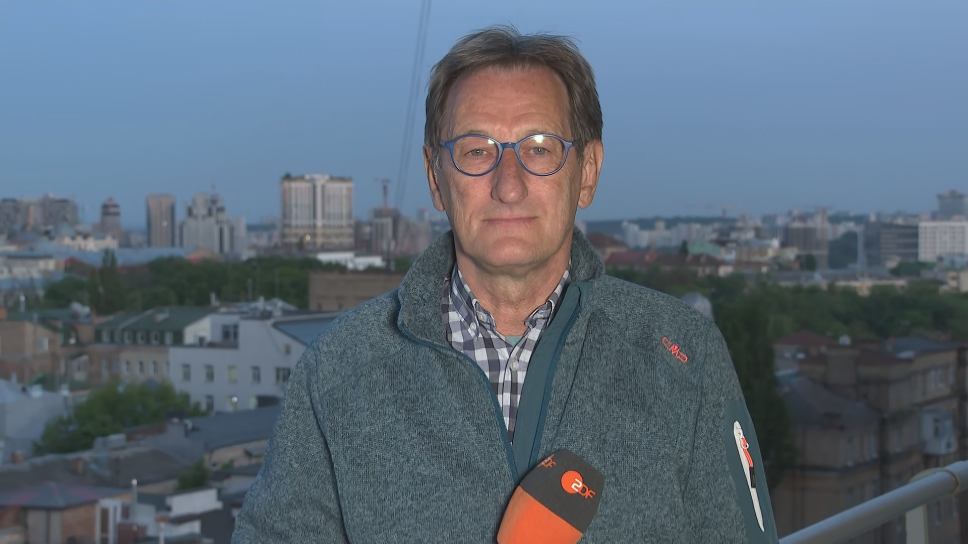ZDF-Reporter Luc Walpot in der Ukraine