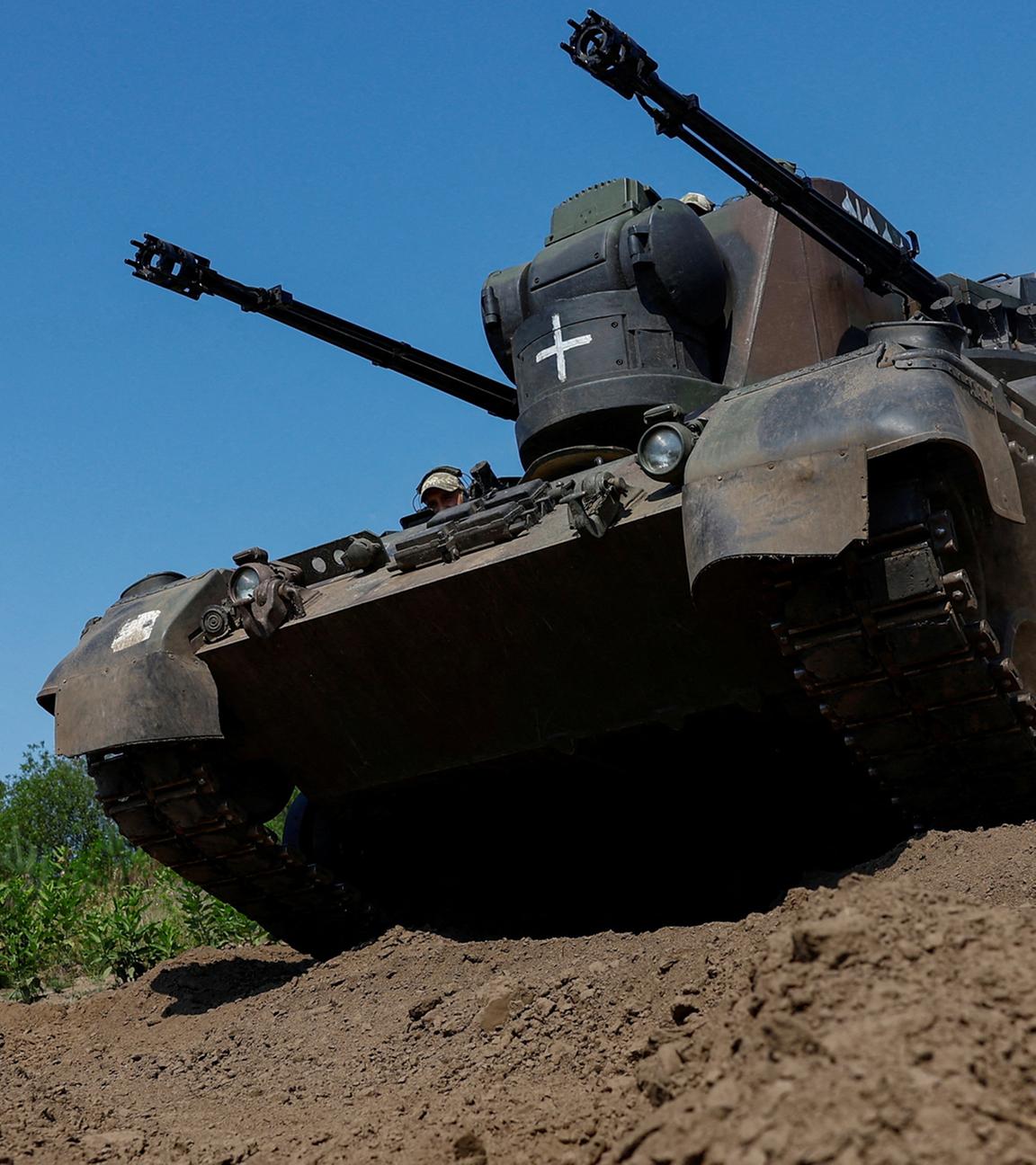 Ein Panzer vom Typ "Gepard"