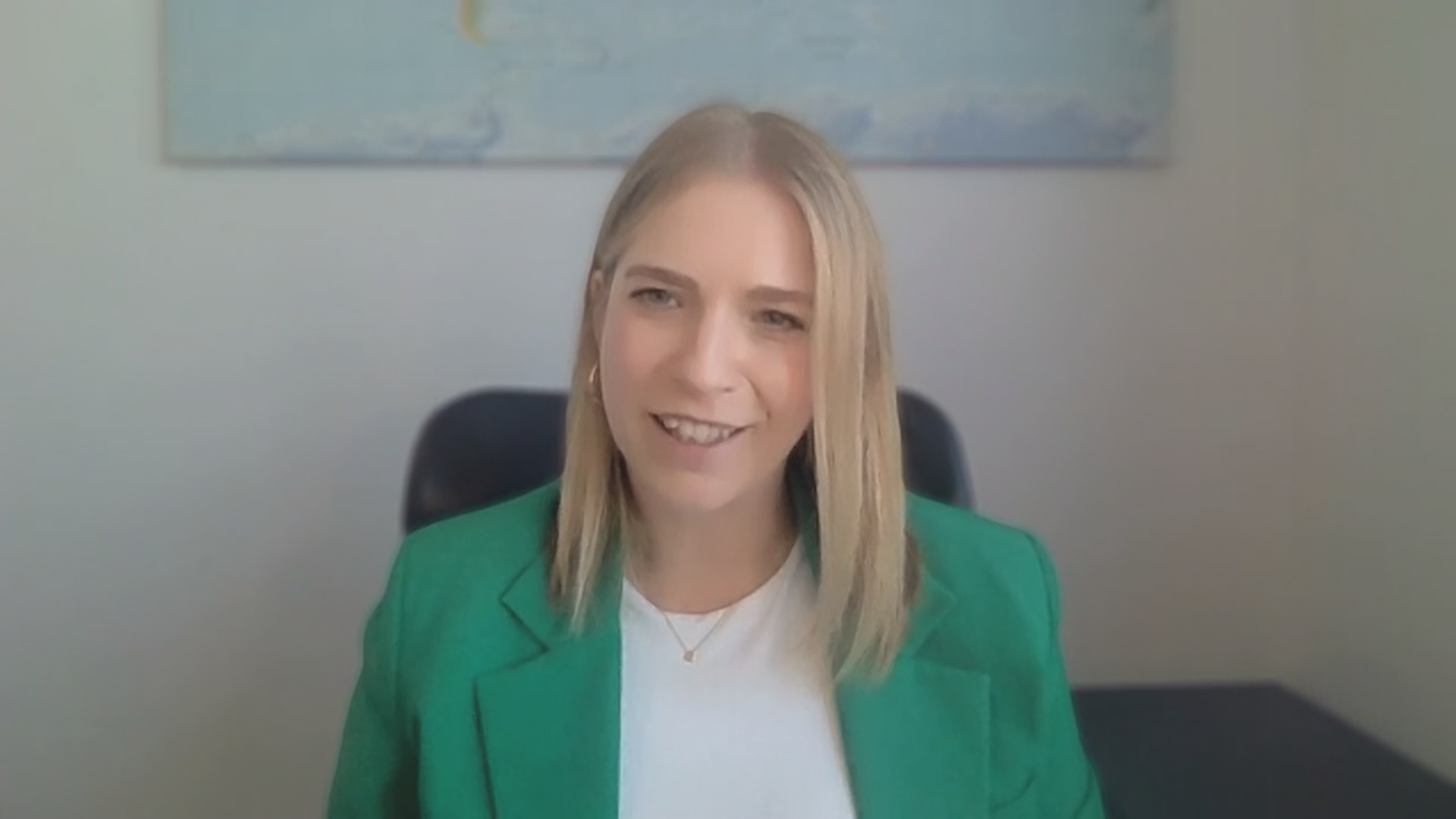 Politikwissenschaftlerin Lisa-Marie Geltinger bei ZDFheute Live