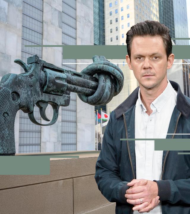 Jo Schück im UN-Gebäude in New York