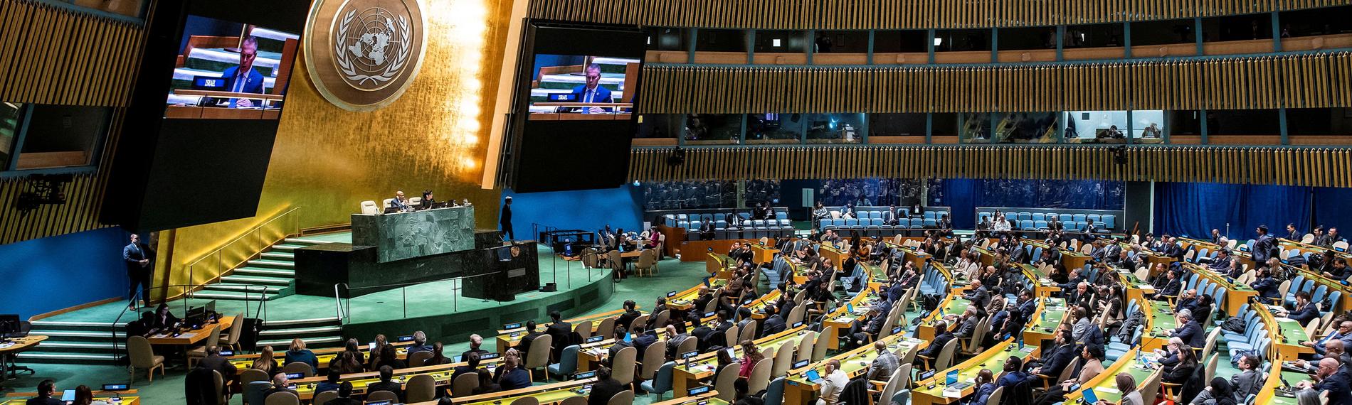 Plenarsaal der UN-Vollversammlung in New York.