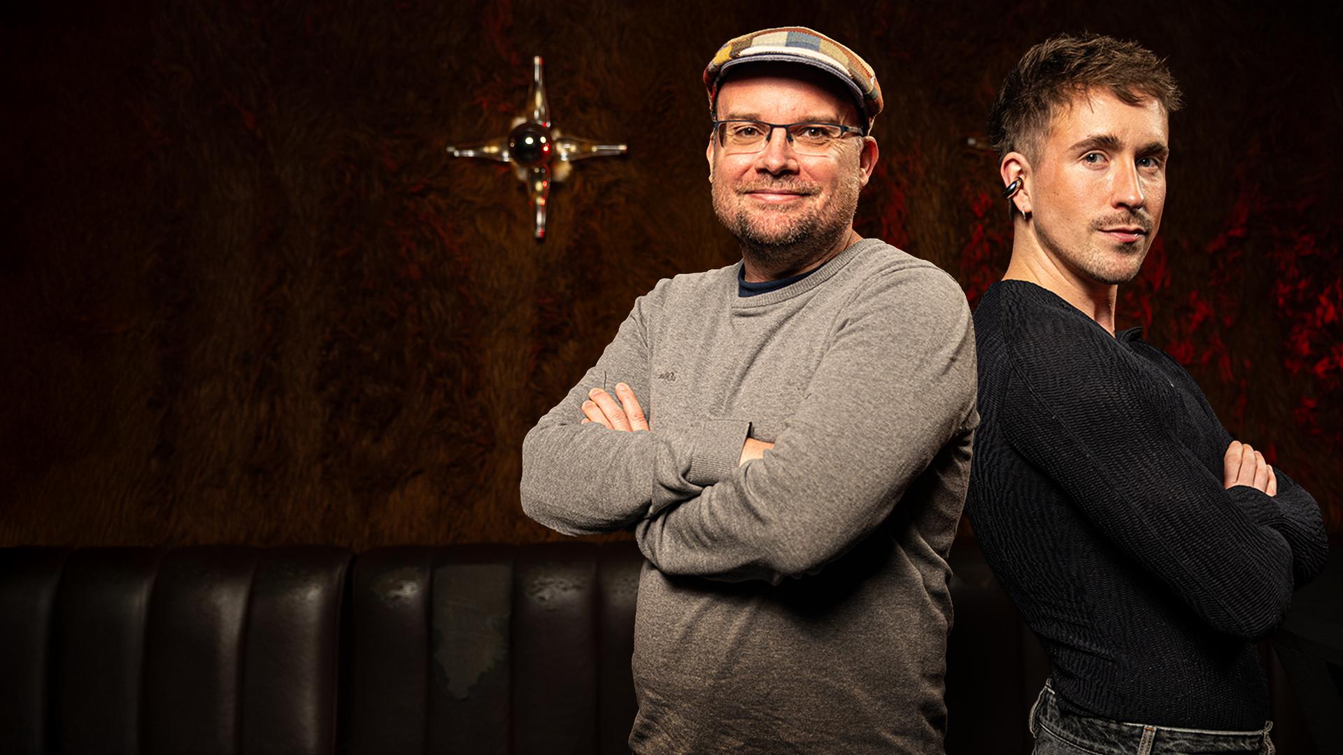 Florian Greller, Gründer des Vereins "Just Gay", und Robin Solf, queerer Aktivist und Content Creator. 