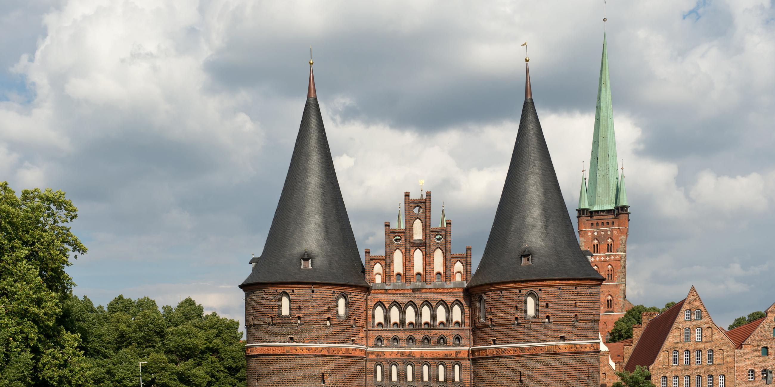 Unesco Welterbe: Holstentor in Lübeck