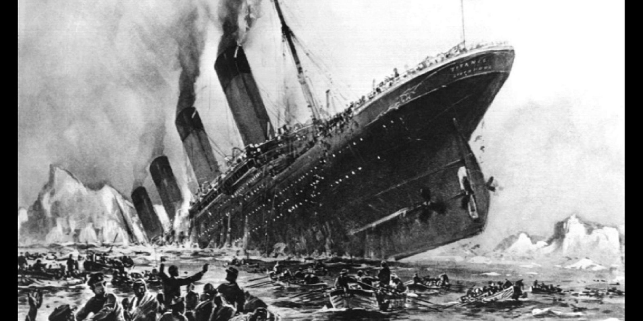 Das Gemälde des deutschen Künstlers Willy Stoewer zeigt den Untergang des britischen Luxus-Passagierschiffes Titanic am 14. April 1912 in der Nähe von Neufundland.