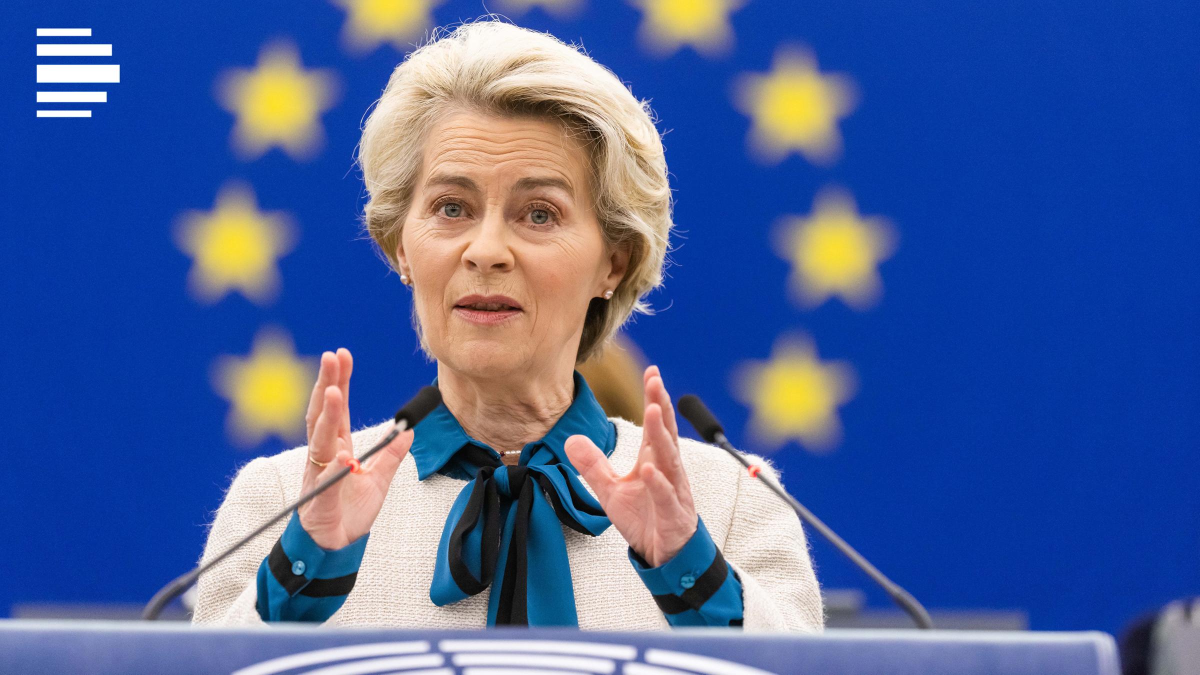 Ursula von der Leyen am 18.01.2023 in Straßburg