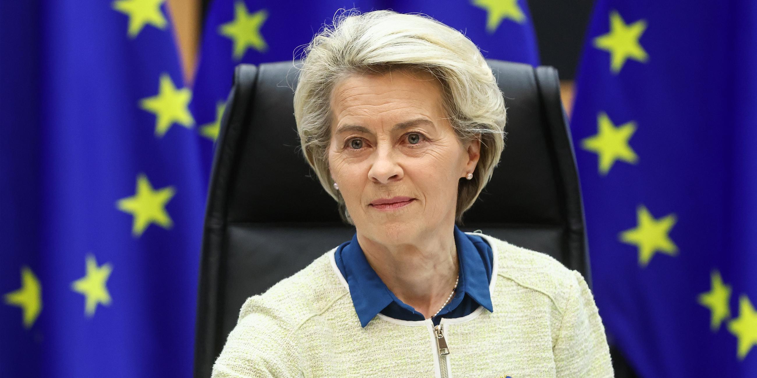 Das Bild zeigt EU-Kommissionspräsidentin Ursula von der Leyen. (Archivbild)