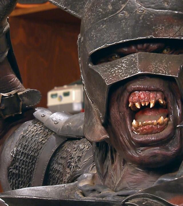 "Uruk-hai"-Figur aus "Der Herr der Ringe"
