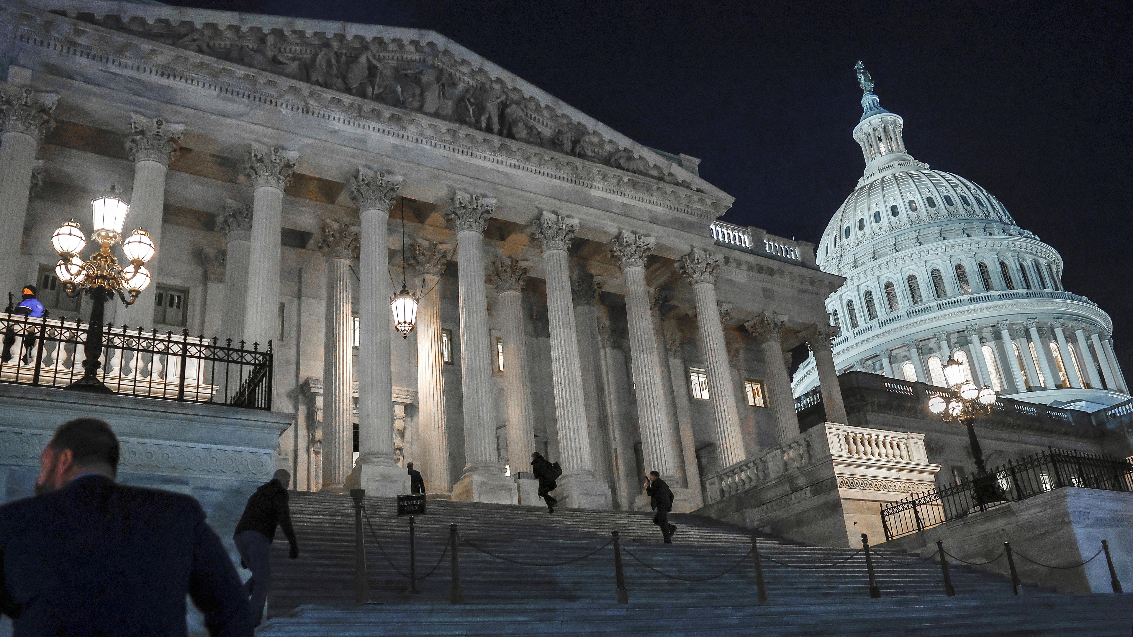 Das Kapitol in Washington (USA), aufgenommen am 13.02.2024