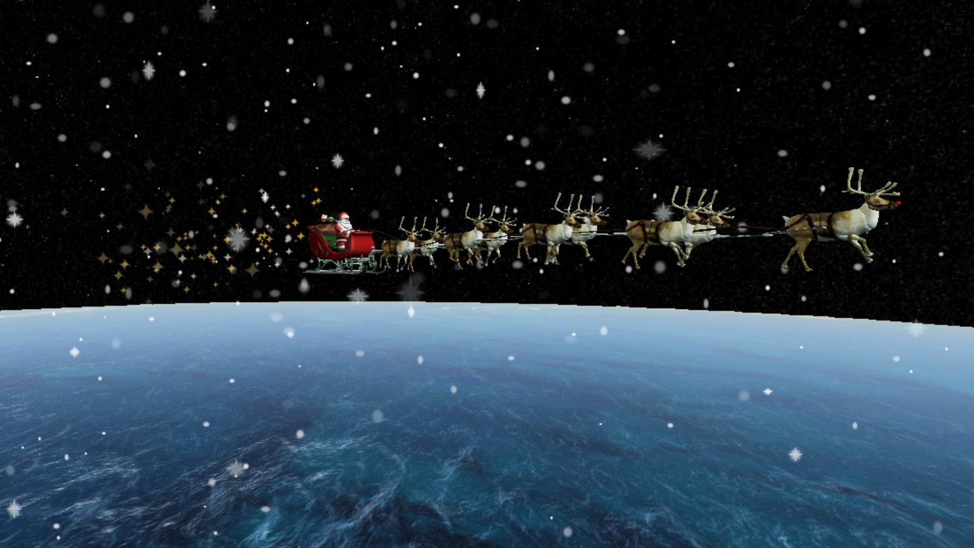 Dieses von NORAD zur Verfügung gestellte Bild zeigt den Santa Tracker von NORAD.