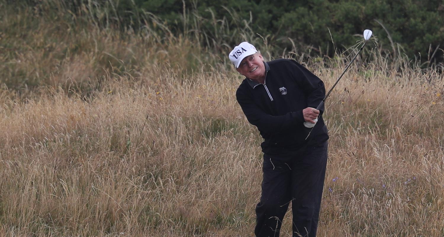 US-Präsident Donald Trump spielt Golf