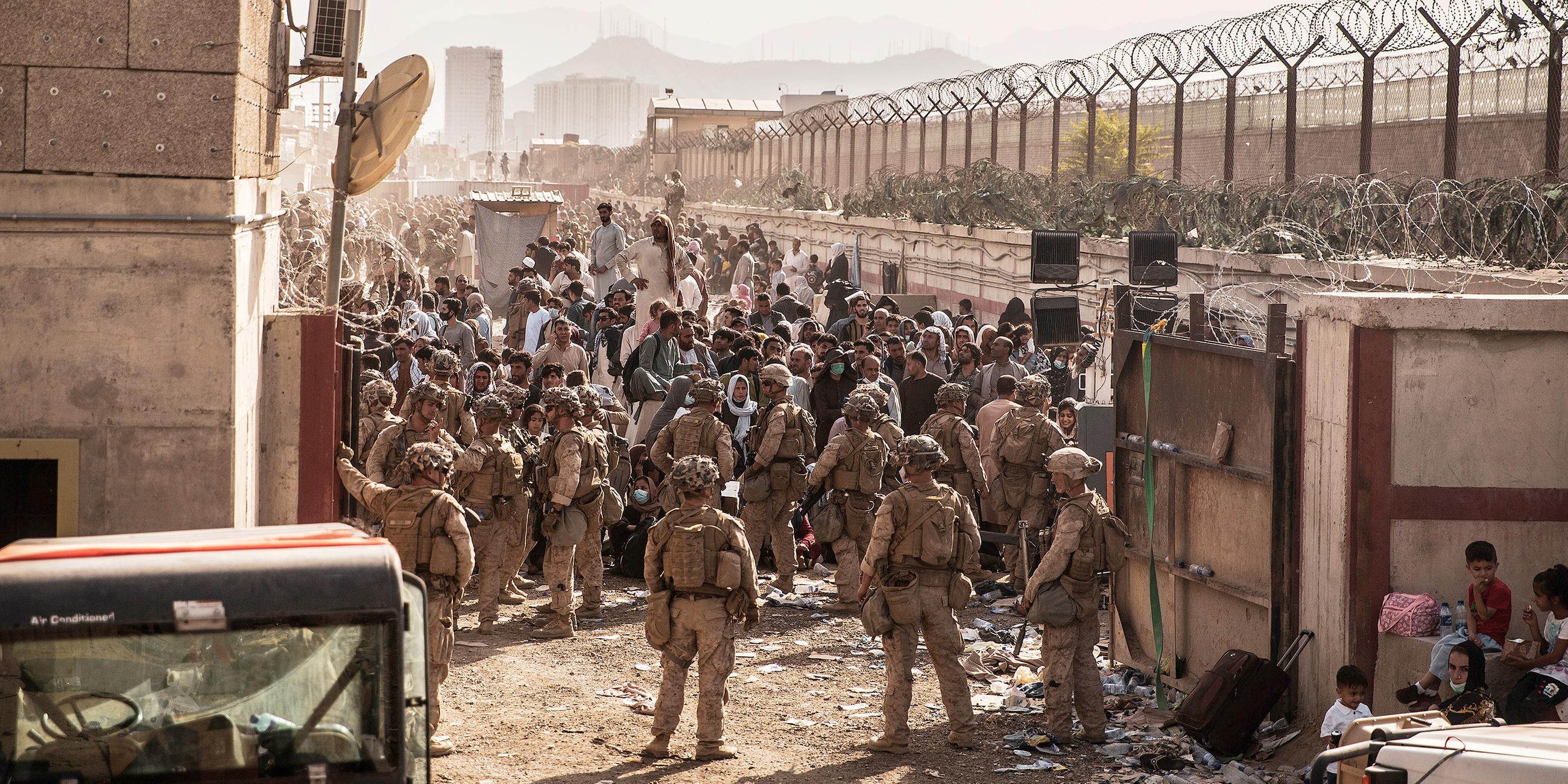US-Soldaten am Flughafen von Kabul im August 2021