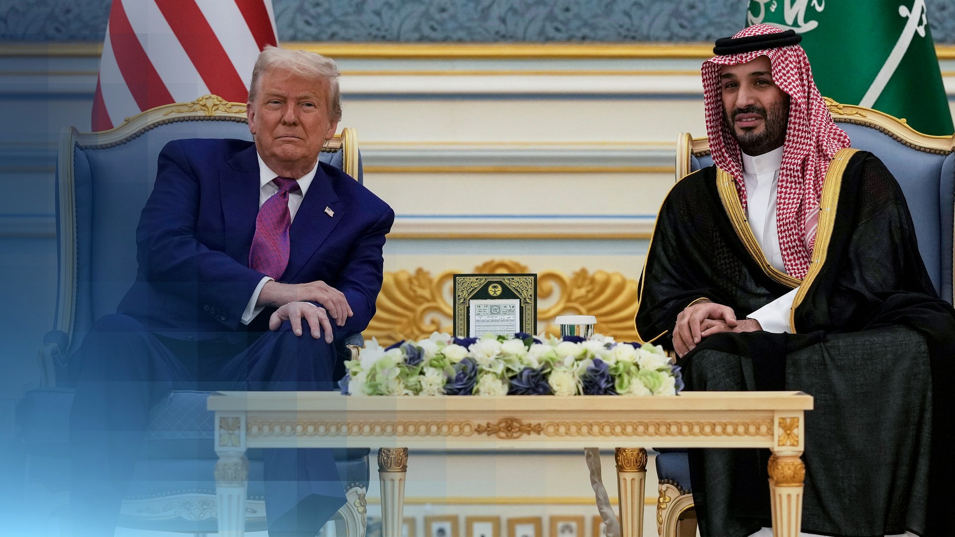 US-Präsident Donald Trump und Saudi-Arabiens Kronprinz bin Salman bei einem Treffen in 