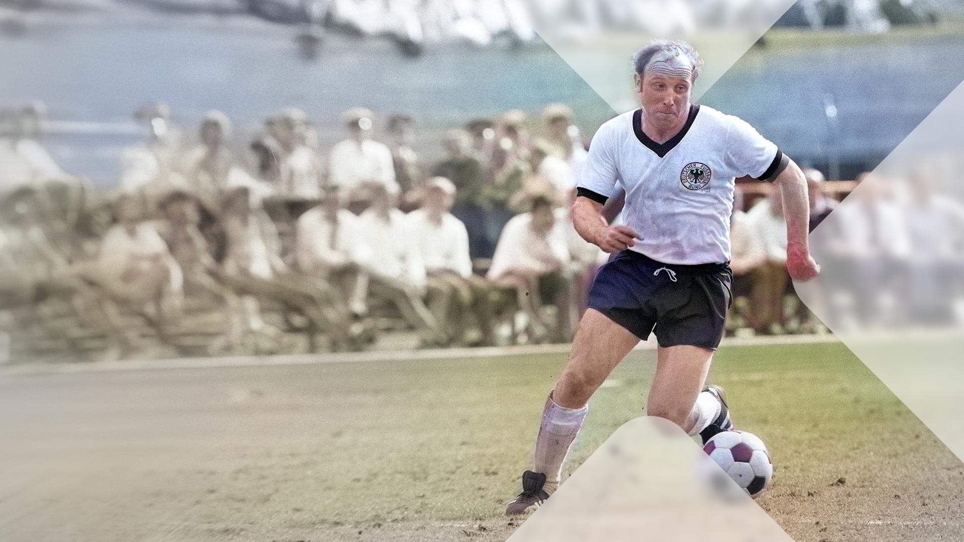 Uwe Seeler im Spiel der deutschen Nationalmannschaft, 1970