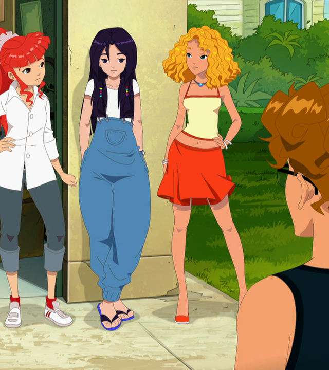 Lewis trifft auf Emma, Cleo und Rikki.