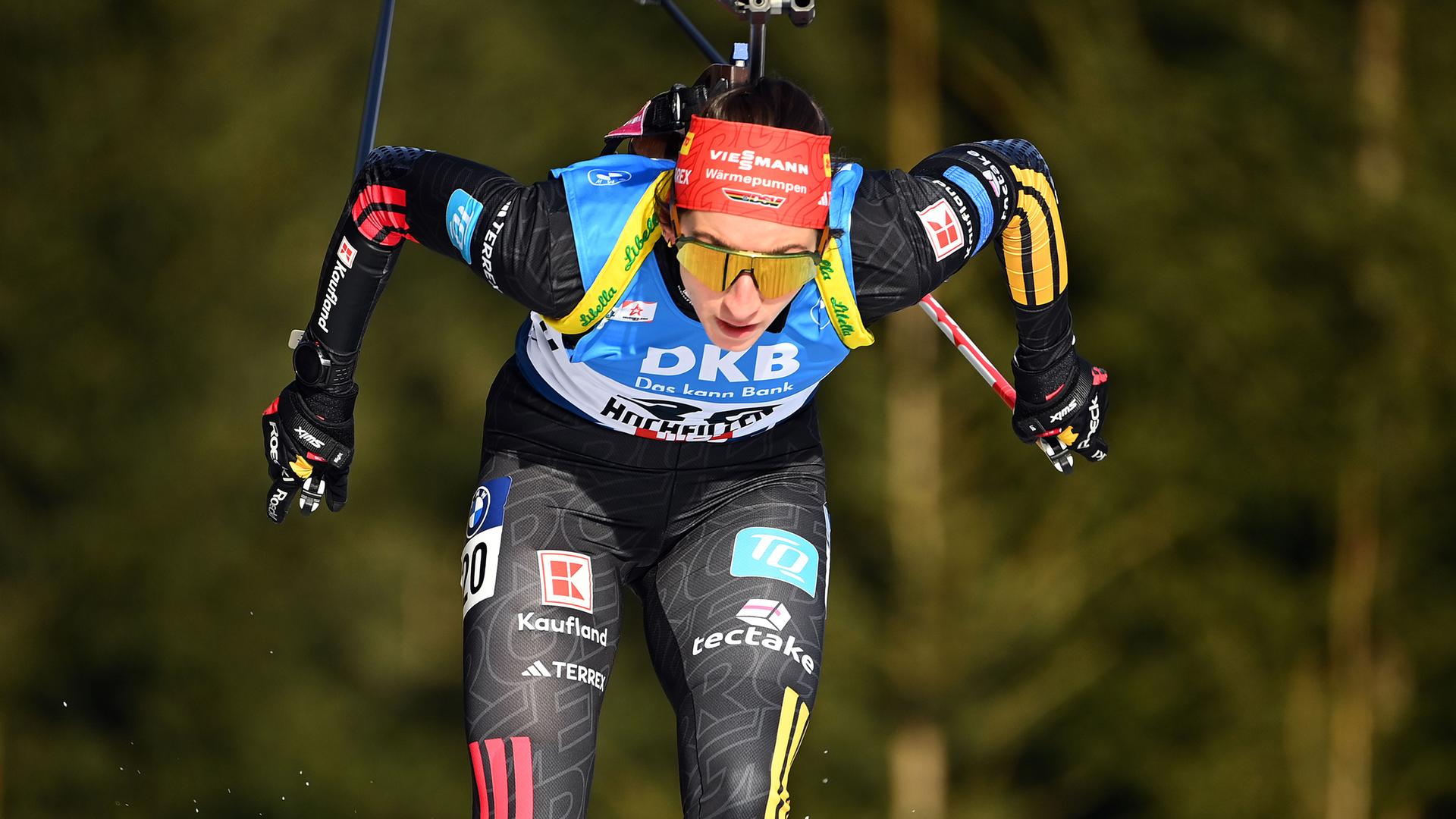 Vanessa Voigt (Deutschland) ist in Aktion. 