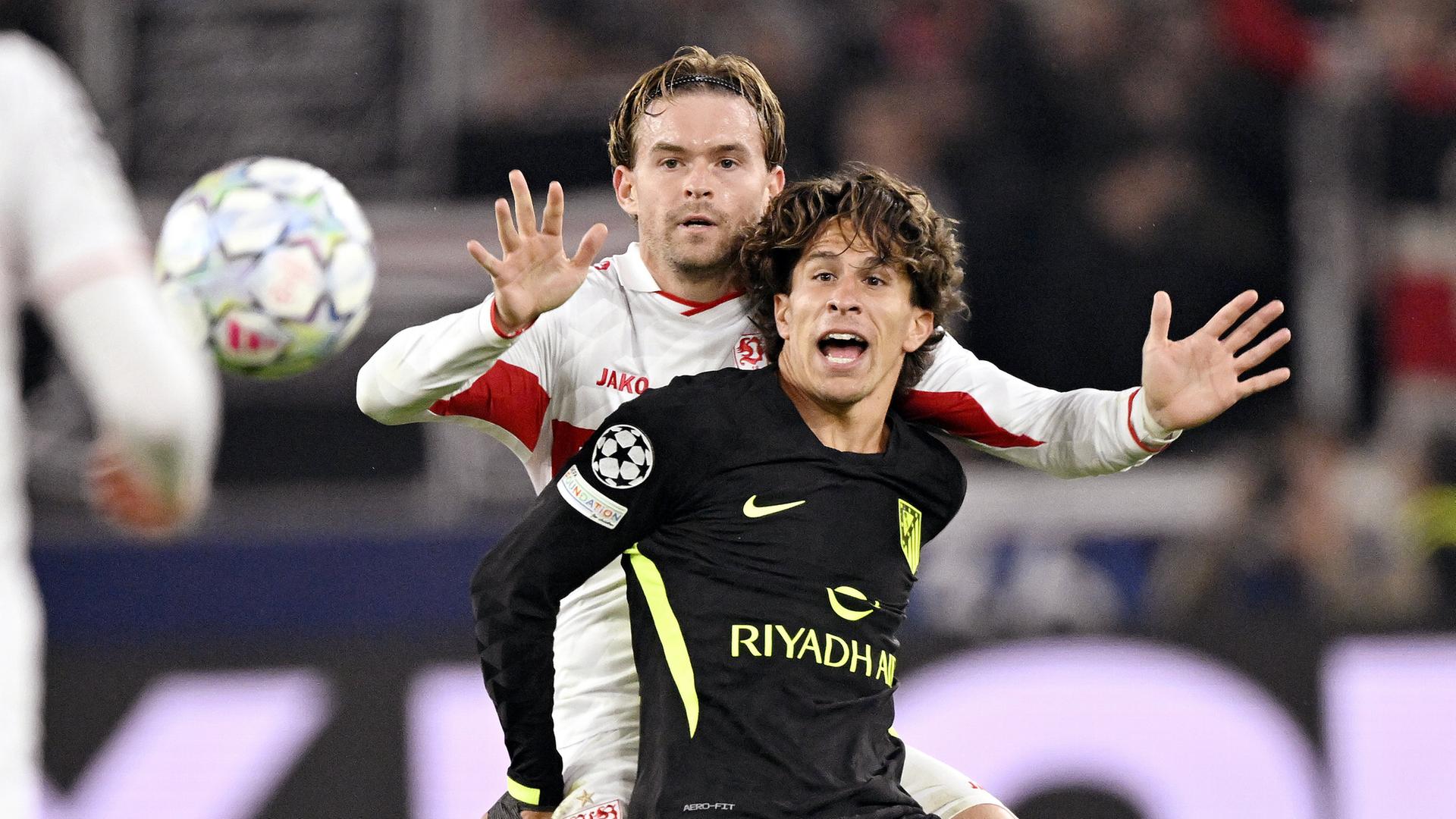 Fußball: VfB Stuttgart gegen Atletico Madrid in der Champions League.