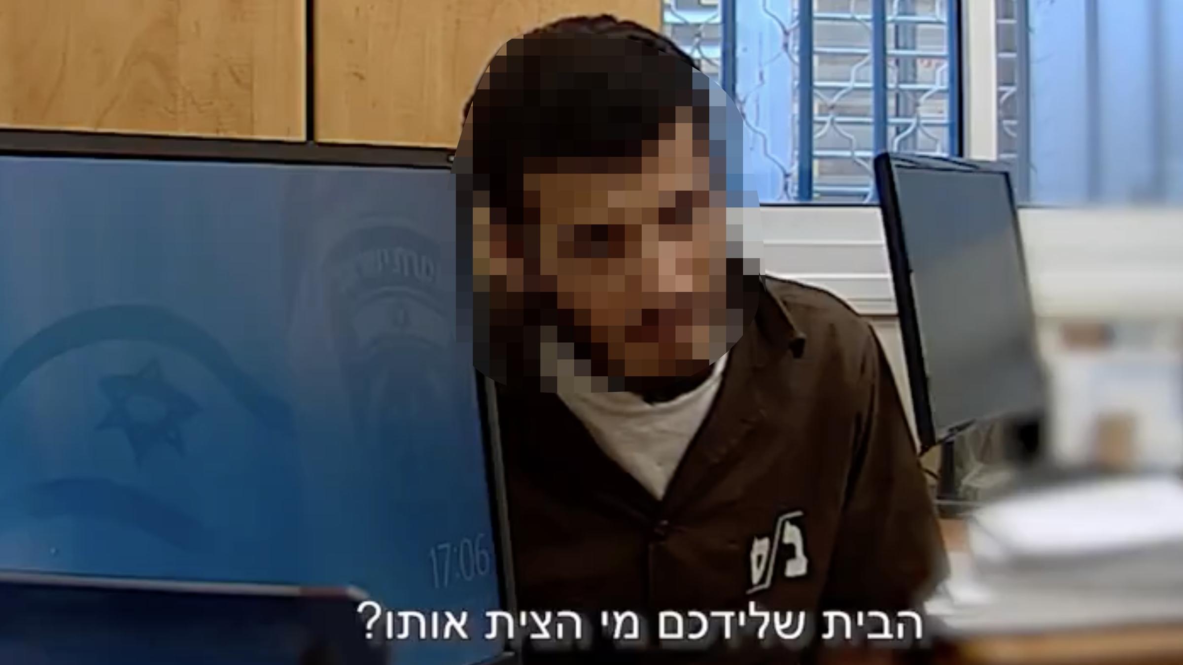 Verhör von Hamas-Terroristen - Screenshot aus dem Video der Verhöre auf der Plattform X