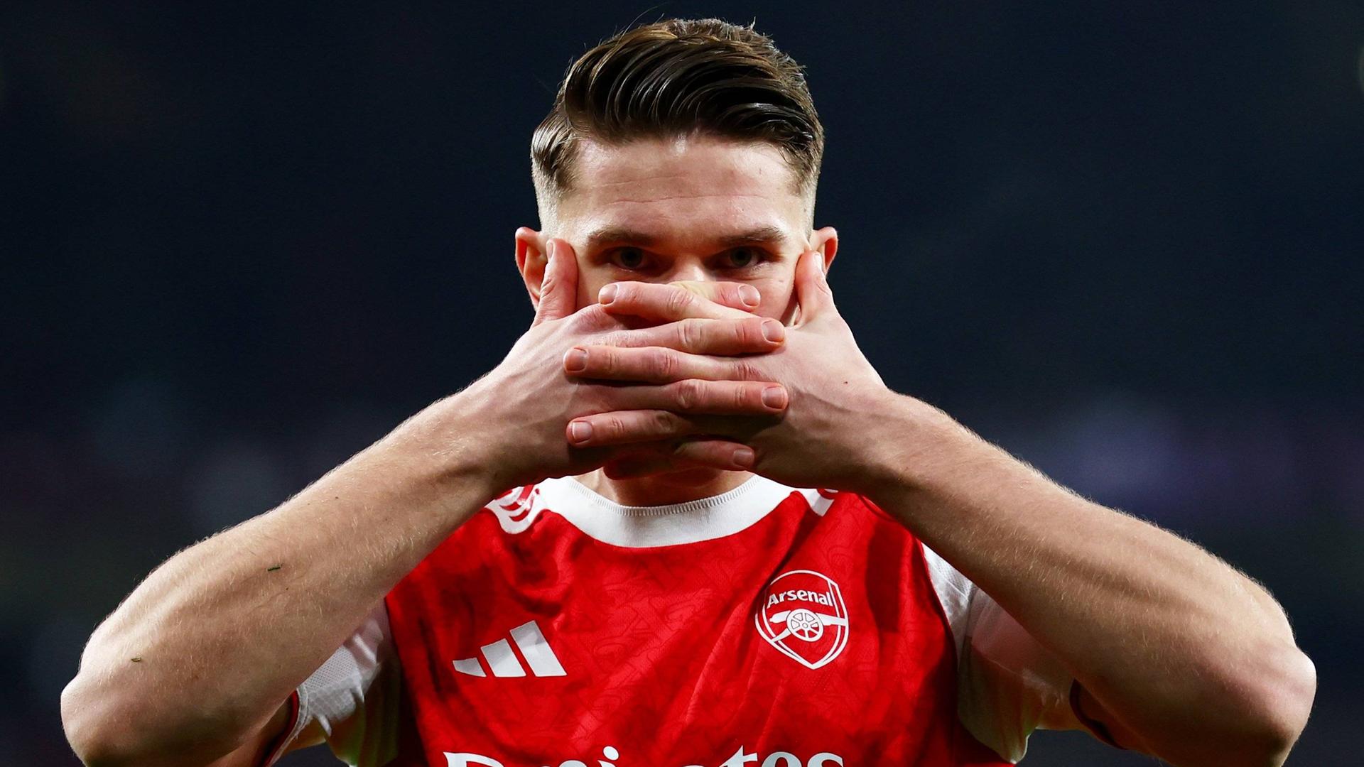 Viktor Gyökeres jubelt nach seinem Tor am 28.01.2026 im Emirates Stadion.