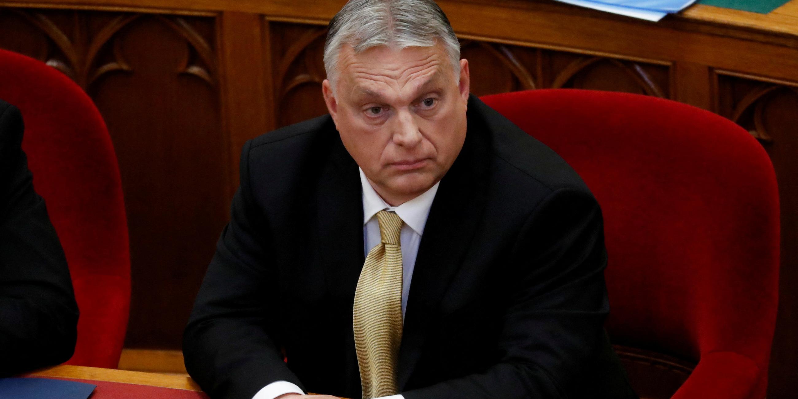 Premierminister Viktor Orban im ungarischen Parlament