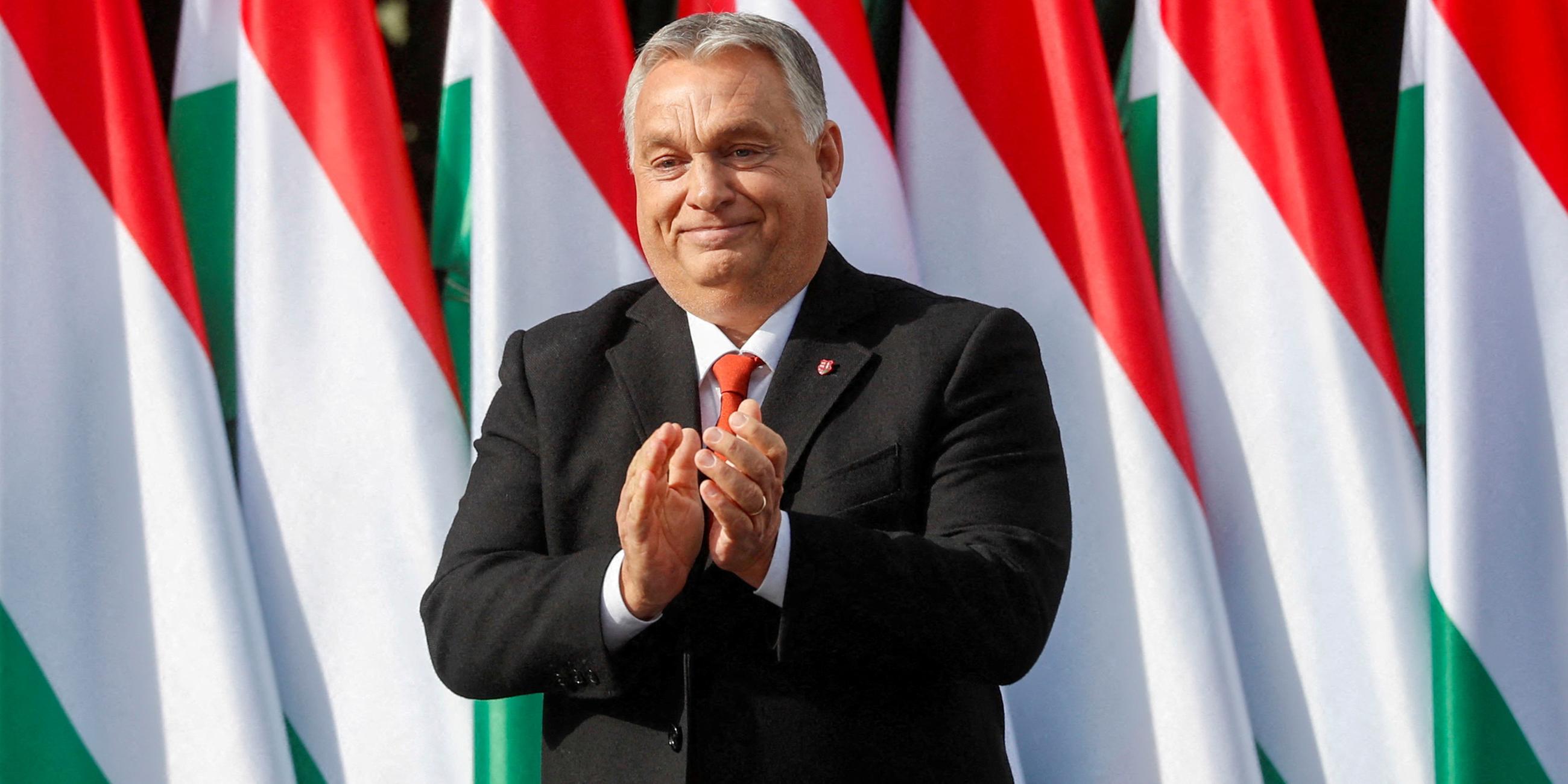 Viktor Orban am 23.10.2022 in Zalaegerszeg