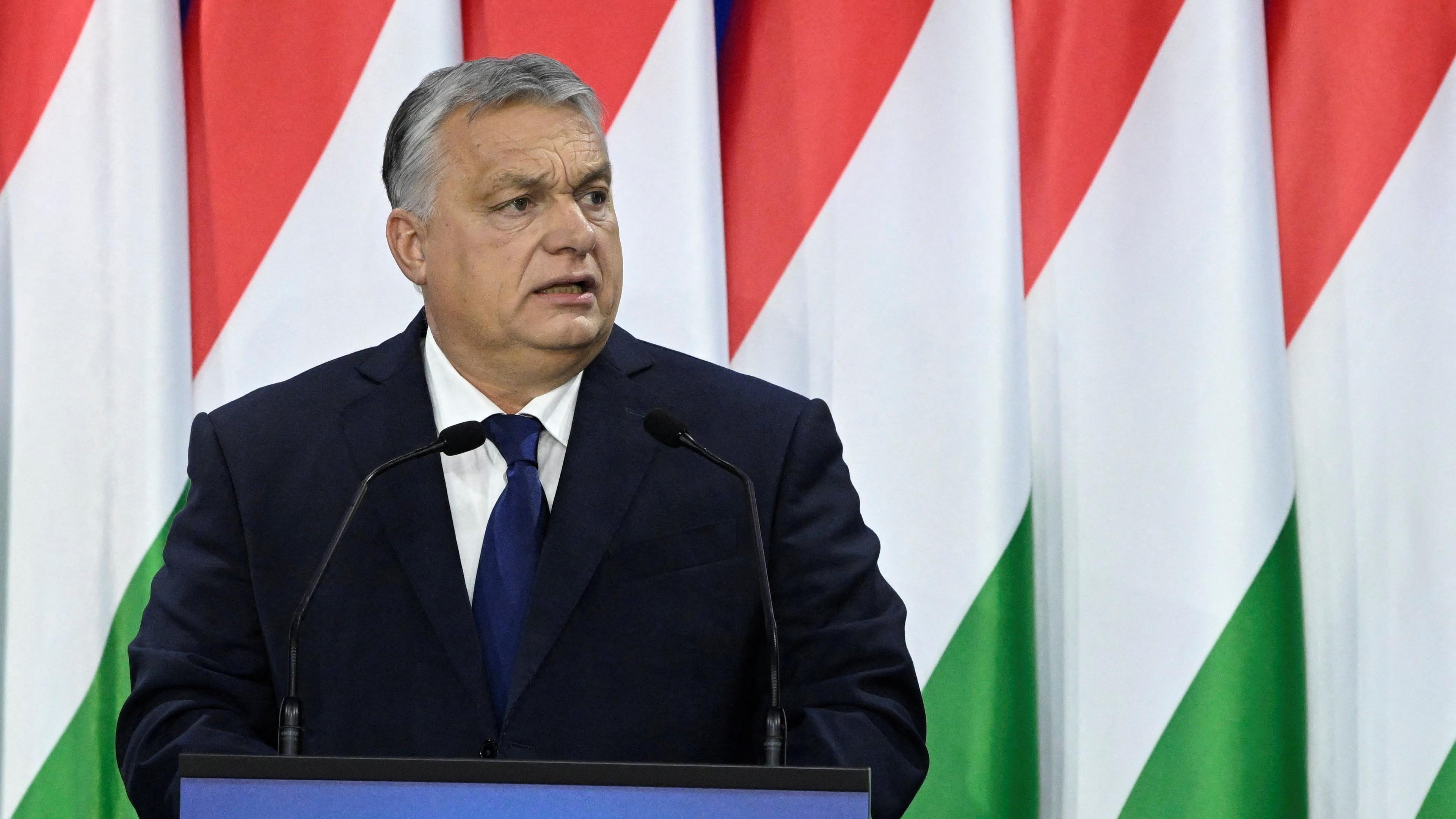 Der ungarische Premierminister Orban hält seine jährliche Rede zur Lage der Nation in Budapest.