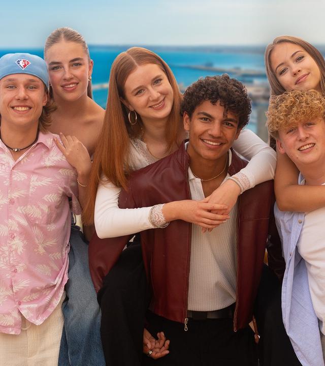 Jan, Lenja, Marie, Adrian, Rufus und Lina-Marie