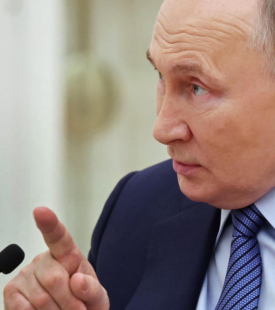 Vladimir Putin, aufgenommen am 12.03.2024 in Moskau (Russland)