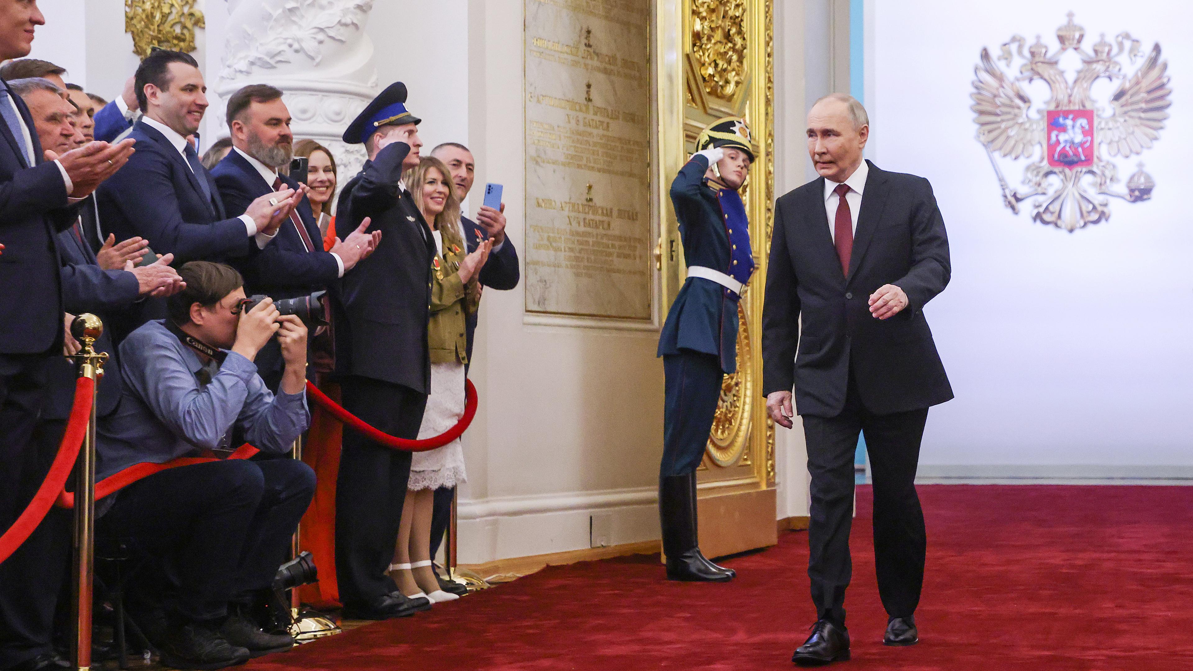 Vladimir Putin, aufgenommen am 07.05.2024 in Moskau (Russland)