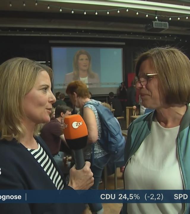 Kristina Vogt (Linke) nach der Wahl in Bremen.