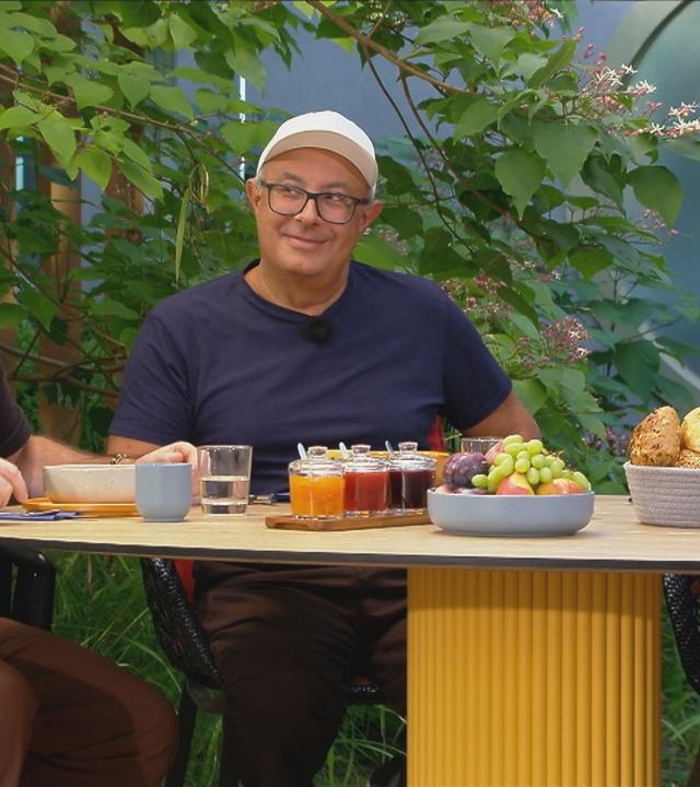 Die Band Marquess am "Volle Kanne"-Frühstückstisch.