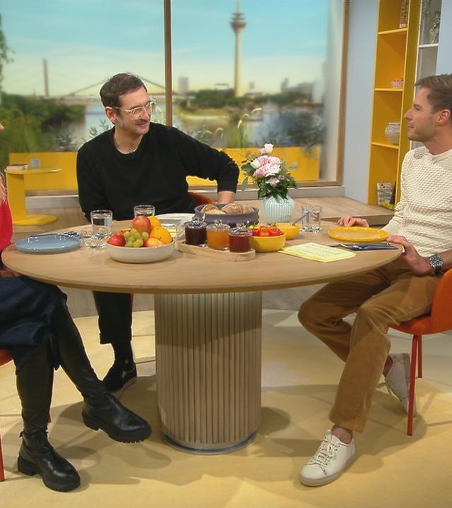 Mieze Katz und Andy Penn aus der Band MIA bei Volle Kanne.