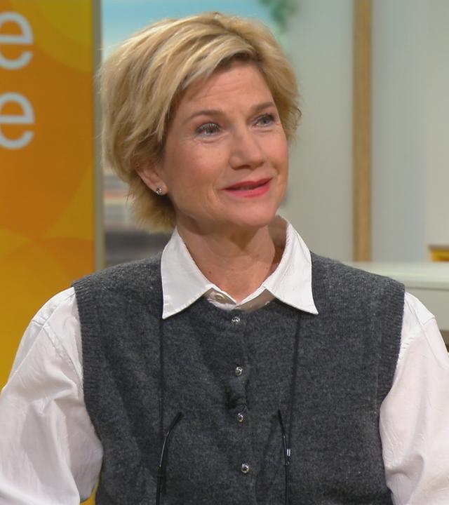 Astrid M. Fünderich am Volle-Kanne-Tisch