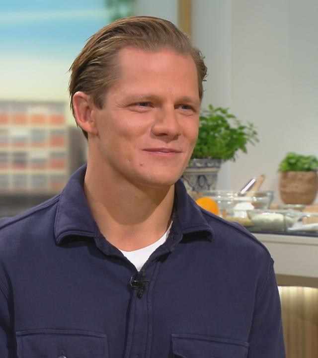 Max von der Groeben am "Volle Kanne"-Frühstückstisch.