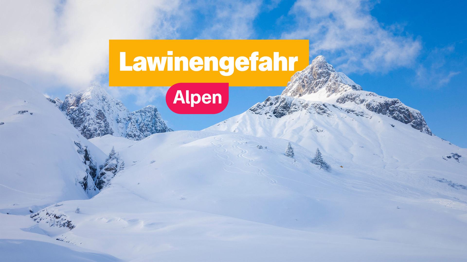 Sendungsbild über Lawinen