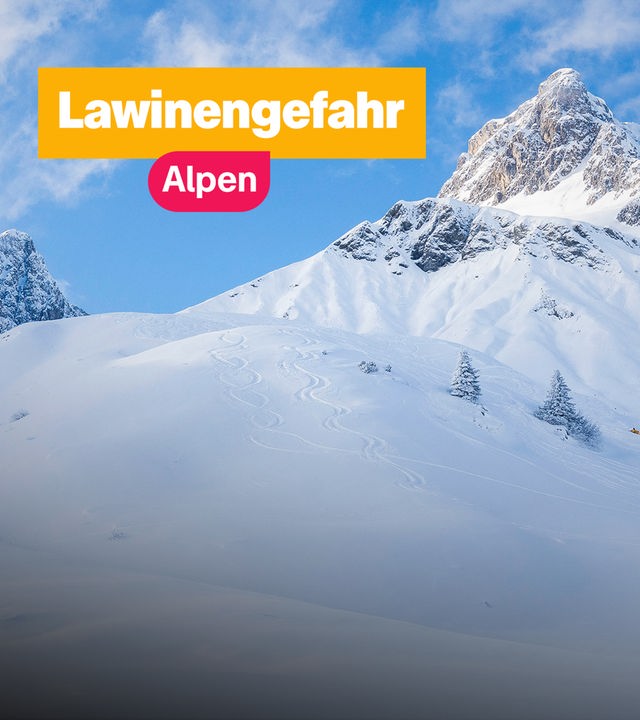 Sendungsbild über Lawinen